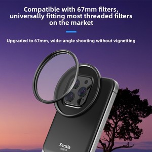 Nouveau support magnétique pour objectif ND CPL effet étoile, filtre noir <span class=keywords><strong>Pro</strong></span>-<span class=keywords><strong>mist</strong></span> avec objectif pour téléphone compatible avec iPhone 16/14 <span class=keywords><strong>Pro</strong></span> Max - Product Image 4