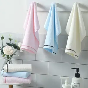 Enfants bébé serviettes bambou fibre séchage coton petit carré cheveux séchage lavage visage serviette