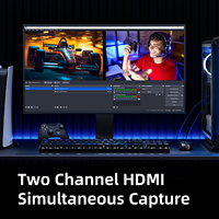 Carte de capture vidéo PCIe HDMI Full HD 1080p 60fps à 2 canaux professionnelle et stable UNISHEEN UC3520H pour l'enregistrement numérique