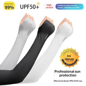 Manicotti Unisex Anti-UV in Seta Ghiacciata Rinfrescante per Ciclismo Estivo e Guida, Protezione Solare Tutto-in-Uno - Product Image 1