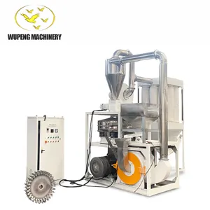 Novo Automático PVC PP PE Film Pipe Perfil Recados Pulverizer Plastic Waste Milling Machine para Reciclagem e Moagem