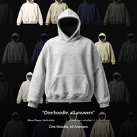 Sweat à capuche en coton doublé polaire uni Jiuyue pour homme, nouvelle collection hiver 2026, personnalisable
