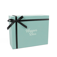 Boîte cadeau cosmétique personnalisée en carton rigide avec impression en relief, doublure en éponge, ensemble matcha, blush, boîte carrée en papier recyclé