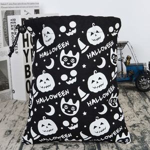 Sac cadeau en toile de coton avec cordon de serrage pour fêtes, Noël, Halloween, sac écologique, pochette, emballage, sac à biscuits, sac à bonbons - Product Image 4