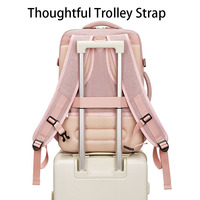 Sac à dos pour ordinateur portable imperméable, design multi-compartiments, sangle de bagage, compartiment à chaussures indépendant, voyage d'affaires, voyage quotidien, OEM