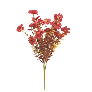 Fleurs artificielles Jinhe, branche unique, polyester, plastique, soie, décoration extérieure, patio, accessoires de mariage - Product Image 5