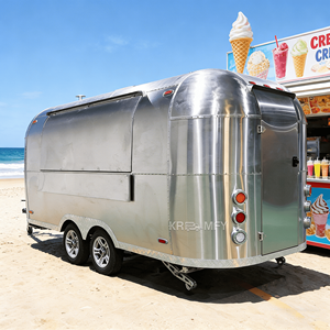 Stainless Steel <b>Towable</b> Mobile Food Trailer for Snack Food Candy Chips with Rust Resistant Design - Product Image 4