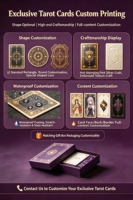 Cartes à jouer personnalisées avec boîtes personnalisées Jeux de cartes de tarot personnalisés