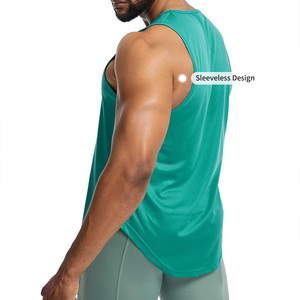 Bán Buôn Tùy Chỉnh Người Đàn Ông Của Nhanh Chóng Làm Khô Tập Luyện Tank Tops Thoáng Khí Chạy Thể Thao Trọng Lượng Nhẹ Lỏng Thể Dục Thể Thao Vest - Product Image 6