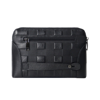 Nouveaux hommes d'affaires empreinte digitale serrure embrayage PU logo personnalisé hommes antivol intelligent pochette premium en cuir véritable hommes sac à main