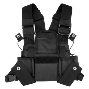 Chaleco Táctico de Nylon Ligero para Radio de Dos Vías, Arnés de Pecho para Operador de Radioaficionado, Funda para Walkie Talkie, para Exteriores - Product Image 6