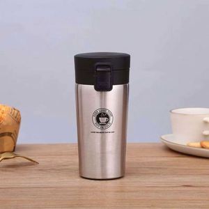 Stainless Steel Eco-Friendly Leak-Proof Tumbler Vacuum <b>Flask</b> Lid Thermal Insulation Travel Mug Red White Silver Black Colors - Product Image 2