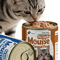 Nourriture pour chats à base de viande fraîche et de minéraux, en bouillon, 170 g, thon, poulet, soupe, nourriture humide saine pour animaux de compagnie