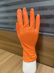 Industrial Heavy Duty 8mil M 8.0g Diamond <strong>Grip</strong> Texture Durable Thick <strong>Green</strong> Black Blue Orange Disposable Nitrile <strong>Gloves</strong> - Product Image 3
