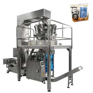 Chips Automatic Milk Screw Multihead Weigher Semi Filling Potato Sugar Sachet Packing Machine