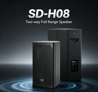 Haut-parleur professionnel 8 pouces 200W, haut-parleur large bande à deux voies pour la musique d'ambiance des centres commerciaux et des restaurants et les systèmes audio de conférence