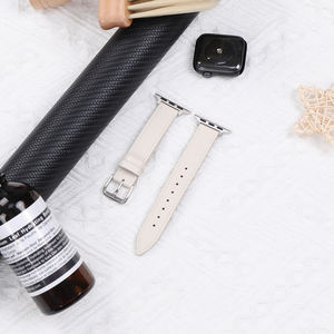 Per apple Watch serie 9 45 mm cinturino 49 46 42 4140 38 mm <span class=keywords><strong>argento</strong></span> bianco nero da donna in vera pelle cinturini per <span class=keywords><strong>Cartier</strong></span> 16mm - Product Image 3