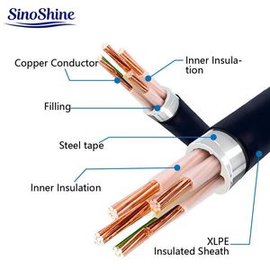 Kabel Daya 16mm <span class=keywords><strong>3</strong></span> 4 inti Kabel Berlapis Baja Tegangan Menengah Tekanan Tinggi Konduktor Tembaga Berisolasi PVC/XLPE - Product Image 6