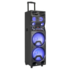 Loa Xe Đẩy Thiết Kế Mới Của Nhà Máy Với Loa Tiệc DJ Karaoke Ngoài Trời Có Đèn LED TWS RGB - Product Image 3