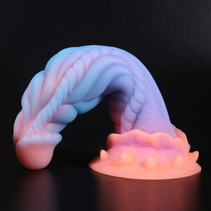 Neue Leuchtende Dildos Bunte Glühende Riesige Penisform G-Punkt Analkugeln Erotikspielzeug Drachen-Monster-Dildo mit Saugnapf - Product Image 6