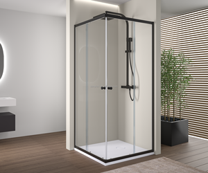 Venta directa caliente Popular ducha vidrio transparente precio de fábrica puerta corredera esmerilada baño 6mm Pantalla de ducha de vidrio transparente - Product Image 1