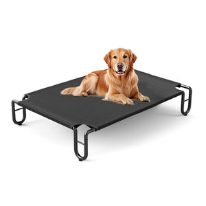 Outdoor Portable Travel Metal Erhöhtes weiches Bett für Haustiere Komfort im modernen Stil mit massivem Mesh-Design Umwelt freundlicher Karton - Product Image 1