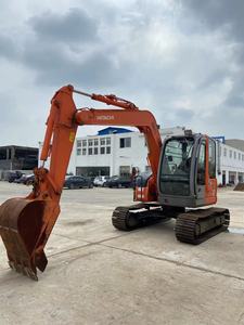 Excavadora de cadenas Hitachi ZX75US usada a precio económico, capacidad de cazo de 0.33m, alta potencia de excavación, pintura original, buen estado, bajo kilometraje. - Product Image 1