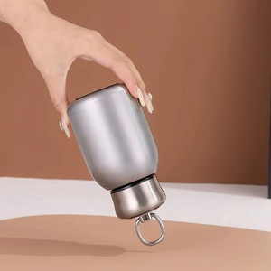 Mini termocazza termica con anello Pull-piccola tasca in acciaio inox <span class=keywords><strong>Thermos</strong></span> per la scuola, viaggio - Product Image 4