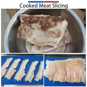 Continuous Stainless Steel Cooked Meat <b>Cutter</b> Machine 1mm Cut Cooked Meat Slicer Machine FC-304C-XL - Product Image 2