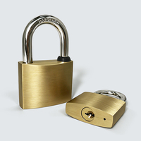 Cadenas Anin 40 mm en laiton massif avec corps en acier, haute sécurité, double levier, étanche IP65 pour maison, entrepôt, usine
