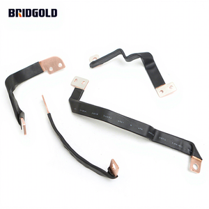 Barres de bus en cuivre laminé flexible 300A pour le stockage d'énergie de la batterie, mise à la terre - Product Image 1