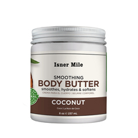 Isner Mile OEM/ODM Marque Privée Naturelle Sans Cruauté Animale Crème Fouettée au Beurre de Karité et à la Noix de Coco pour le Corps