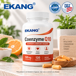 Complément Alimentaire Coenzyme Q10 100mg Marque Privée Fabriqué aux États-Unis 120 Capsules Soutien Bien-être - Product Image 1