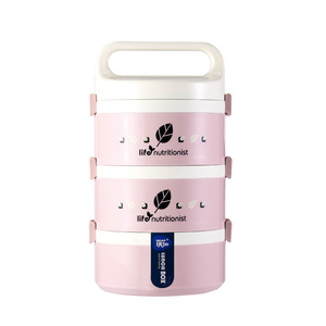 Qijia 304 Stainless Steel Insulated <b>Lunch</b> <b>Box</b> Three Layer Portable Sealed Bento <b>Box</b> For Adults Students - Product Image 5