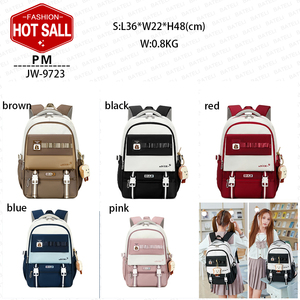 Il nuovo zaino alla moda presenta uno zaino in Nylon semplice e ad alta capacità per ragazze della scuola media e <span class=keywords><strong>del</strong></span> College - Product Image 2