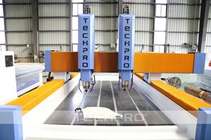 TECHPRO Grafsteen Graveer- en graveermachine met 4 assen, dubbele koppen, CNC-router voor steenbewerking - Product Image 4