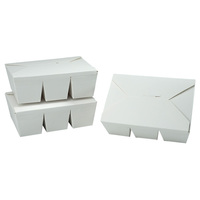 Boîte d'emballage alimentaire à emporter biodégradable personnalisée en usine, boîte à lunch jetable en papier à 3 compartiments pour restaurant