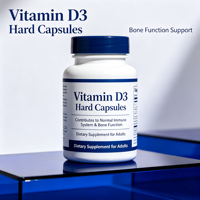 Vitamine D3 avec K2 MK7 en capsules rigides contribue à la maintenance normale des os – Complément alimentaire complexe