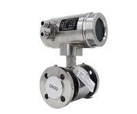 4-20Ma Battery Operated Electromagnetic Flow Meter Stainless Steel Flowmeter Suitable for Multiple Liquids Pulp Drinks