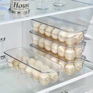 Kitchen <b>Light</b> Luxury Portable <b>Egg</b> Storage Box Large Capacity Stackable Transparent <b>Egg</b> Tray Food Organizer Box Lid Refrigerator - Product Image 4