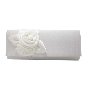 Women Simple Classic 3D Floral Handbag Fashion Evening <b>Bag</b> Party Prom Clutch <b>Bag</b> Bride Wedding Purse - Product Image 2
