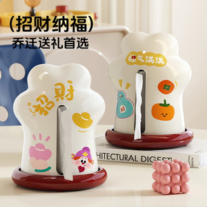 Lucky Cat Paw Tissue Box PP Material Pull Out Tissues For Living Room Desktop Entryway Coffee Table - Product Image 1