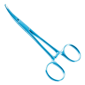 <span class=keywords><strong>Pinzas</strong></span> Hemostáticas <span class=keywords><strong>Kelly</strong></span> Recubiertas <span class=keywords><strong>de</strong></span> Plasma <span class=keywords><strong>de</strong></span> Titanio Azul, <span class=keywords><strong>Pinzas</strong></span> Curvas para Arterias para Procedimientos Quirúrgicos Dentales Veterinarios - Product Image 3