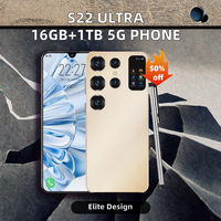 S27 Ultra Original G Android 12 Teléfono Móvil Inteligente con Pantalla Completa, 48MP+100MP LTE, Desbloqueo Facial
