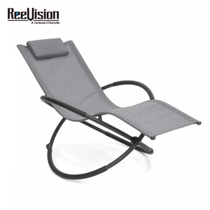 Silla de descanso plegable supercómoda para uso en exteriores, mecedora lazy de acero y aluminio, para interiores y exteriores - Product Image 6