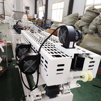 Machine d'extrusion de tuyaux ondulés à paroi simple en PVC, PP, PE, haute vitesse, 30 m/min, ligne de production de tuyaux bicolores