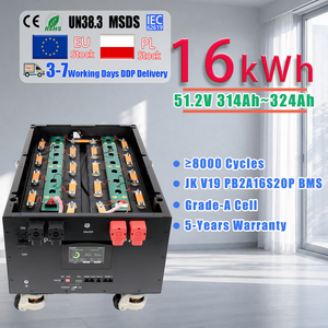 แบตเตอรี่พลังงานแสงอาทิตย์แบบชาร์จได้ LiFePO4 รุ่น PL Stock Modular Stackable 16kWh 48V 314Ah JK V19 BMS พร้อมระบบทำความร้อนในตัว และฐานเคลื่อนที่เสริม (อุปกรณ์เสริม) - Product Image 2