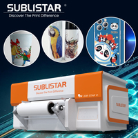 Impresora UV DTF de Escritorio Mini A3 de 30 cm SUBLISTAR con Cabezales de Impresión I3200, Máquina de Impresión de Etiquetas de Cristal con Película ab para Carcasas de Teléfono