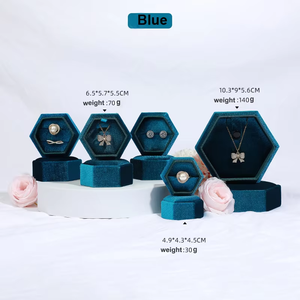 ELE QUEEN Custom Logo Vintage Corduroy Envelope Closure Jewelry Double Ring <b>Box</b> Single Triangle Bracelet Necklace Boxes - Product Image 2