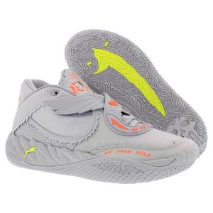 Chaussures de basket Puma Mb.05 Metallic pour homme, couleur argent jaune vif, taille 10 - Product Image 4